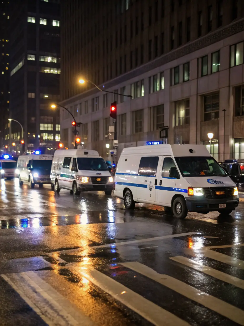 Delivery vans strategically positioned in a bustling city center, showcasing Mekongzon's Regional Distribution network.